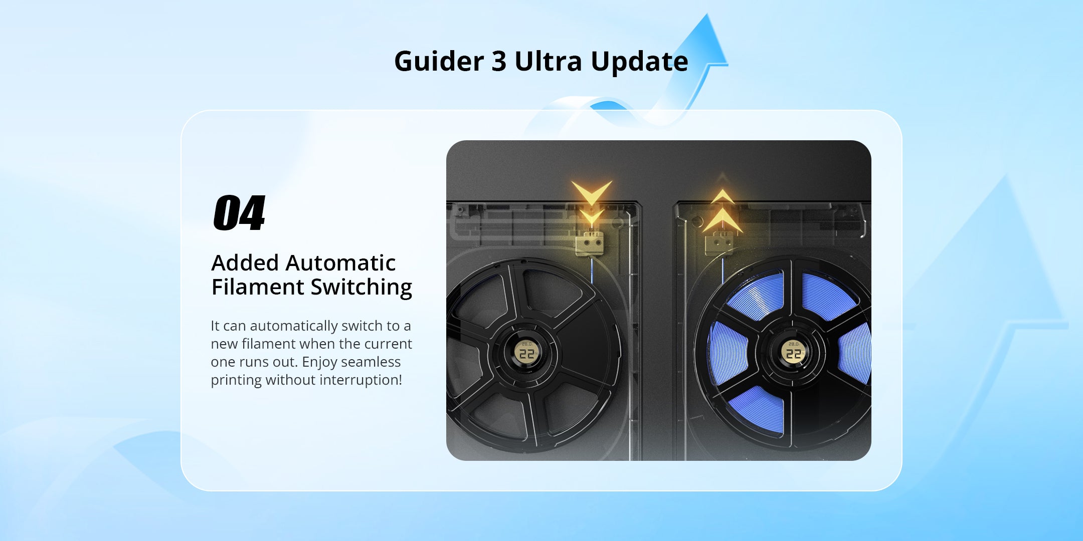 Guider 3 Ultra Automatic Filament Switching